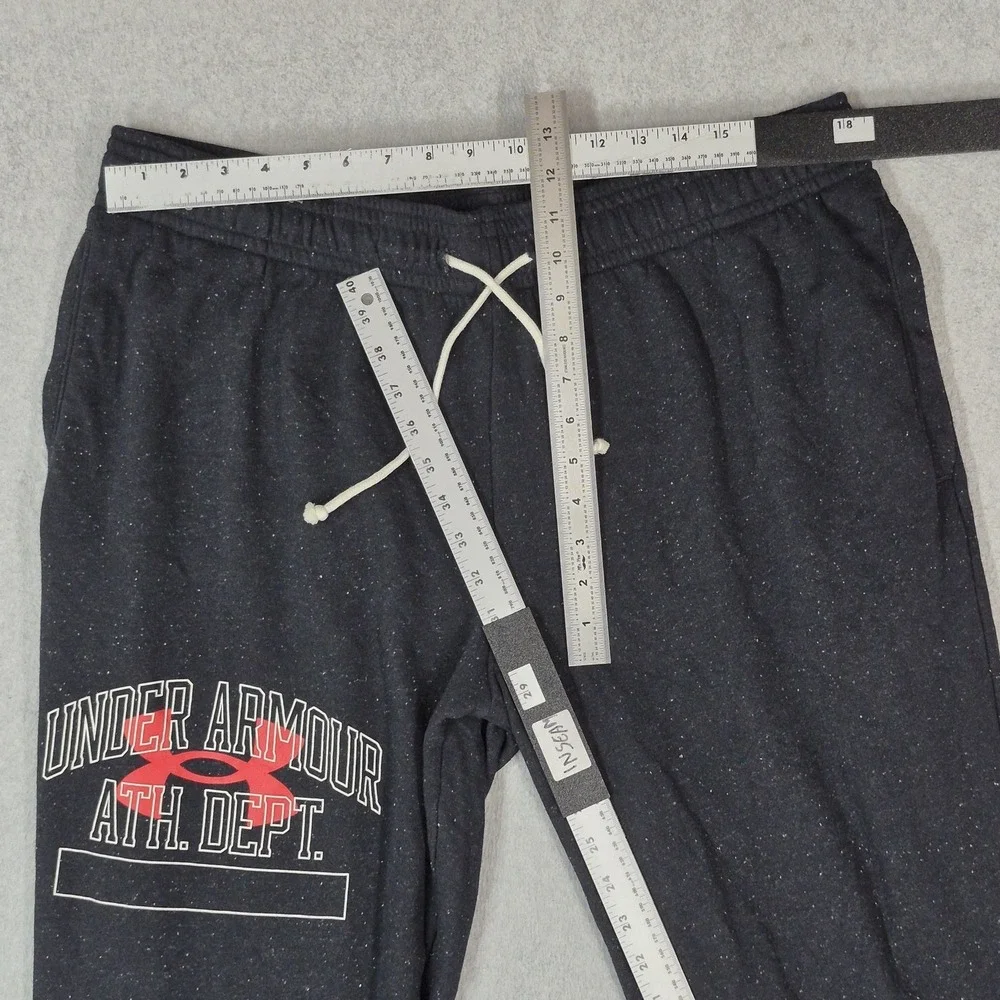 Under Armour Men Sweatpants XXL Black Rival Try Jogger Fitted UA